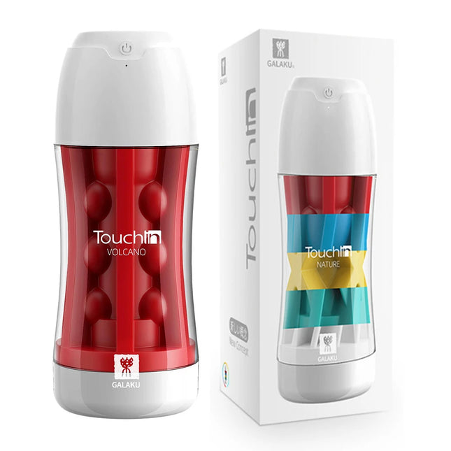 GALAKU Touch In Masturbator Blowjob Simulation Sucking Cup Soft Realistic Vagina Male Masturbator Erotic Adult Sex Toys For Men