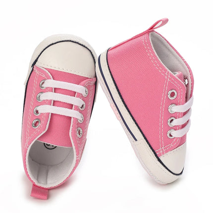 0-18 Months Newborn Baby Shoes Classic Fashion Casual Sports Shoes for Boys and Girls Non slip Soft Sole Walking Shoes