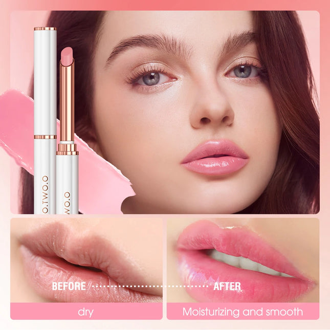 O.TWO.O 12pcs Lip Balm Colors Ever-changing Lips Plumper Oil Moisturizing Long Lasting With Natural Beeswax Lip Gloss Makeup