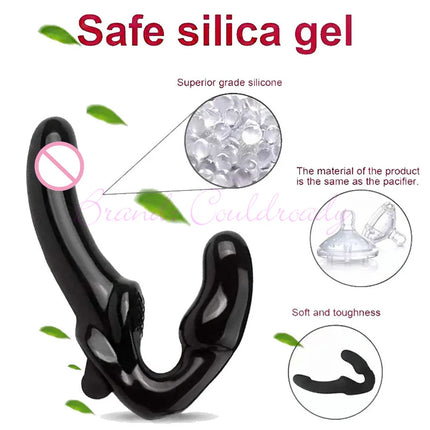 Strap-on Double Heads Dildo Vibrators Sex Toys for Women Couple Exotic Accessories Vagina Prostate Massager Oral for Men