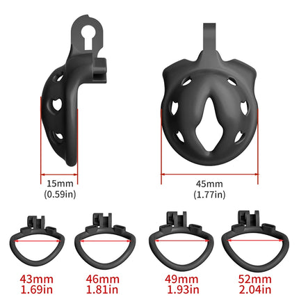 Male New Chastity with 4 Rings Cage Cock Cage Adult Sex Toy for Men Penis Urethral Lock Sissy Bondage Gay Fetish Erotic Product