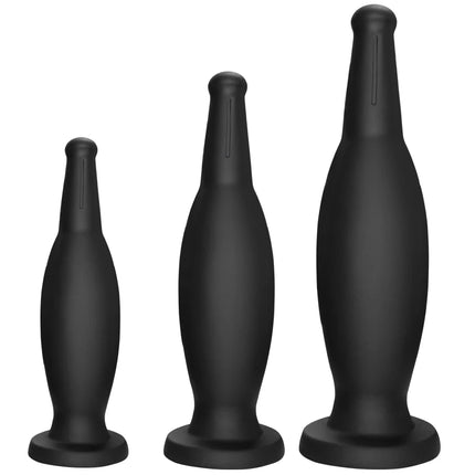 3 Sizes Anal Plug Dildo Anal Dilator Wine Bottle Soft Silicone Butt Plug Stimulate Anus Vagina Massage Adult Sex Toy Masturbator