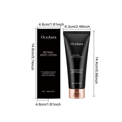 Retinol Body Lotion Anti Aging Firming Hydrating Brightening Increase Elasticity Softening Moisturizer for Dry Skin Body Cream