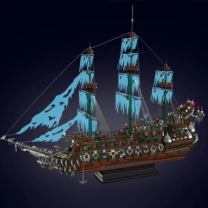 Mould King 13218 Pirate Ship Toys The MOC Big Flying Dutchman Building Block Assembly Ship Model Brick Set Kids Christmas Gift