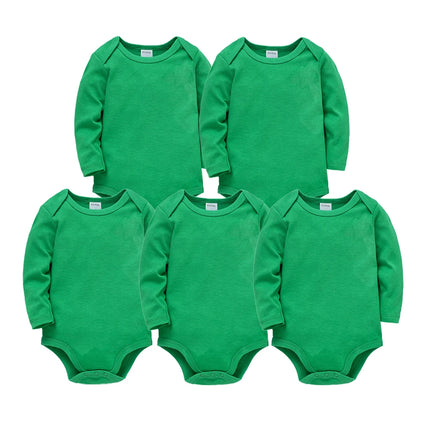 Kavkas Baby Boy Girl Clothes 0-24 Months 3/5 pcs a lot 100% Cotton Newborn Body bebe Bodysuit Long Sleeve Four Season Jumpsuit
