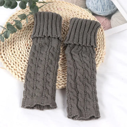 Sweet Children Leg Warmers Lolitas Twist Knitted Socks Korean Baby Girls Warm Foot Cover Guards Elastic Versatile Elephant Socks