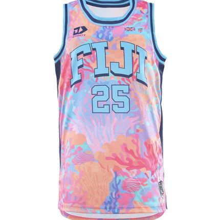 Fiji Rugby Training Vest - Quick-Dry Sports Tank Top / Maillot d'entraînement rugby Fiji - Débardeur sport séchage rapide