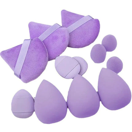 12pcs Makeup Sponge Set Essential for Beginners Cosmetic Easy to apply,Puff Set Makeup Foundation Sponge