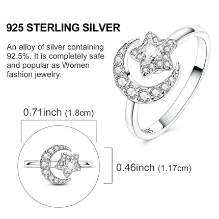 Opening Ring 925 Original Silver Adjustable Three-color Butterfly Fire Dragon Ring Fashion Jewelry Birthday Gift For Women
