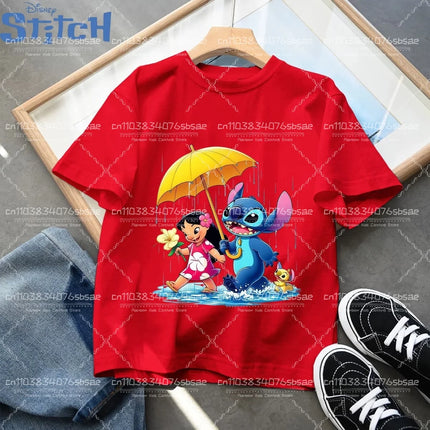 Summer Kawaii Embroidered Children's Clothing Cute Boys and Girls Children's T-shirts Round Neck Summer Children's Short Sleeves