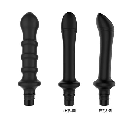 1 Pc Threaded Silicone Fascia Gun Massage Head With 3 Sizes Of Connectors, 12-13mm/15-16mm/18-19mm, Fascia Gun Massage dildo