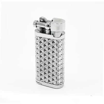 High-end Inclined Flame Open Flame Lighter, Butane Gas Lighter, Grinding Wheel Ignition, Metal, Creative Pipe Lighter