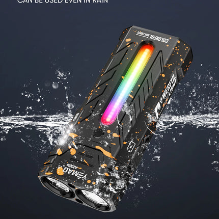 YM-A200M 5200LM Portable High-performance LED Handheld Flashlight With Magnetic/Clip Torch Perfect For Outdoor Hiking Camping