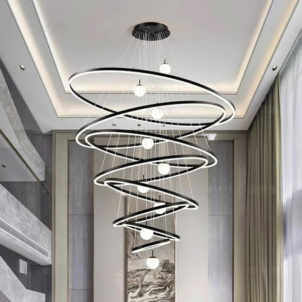 Modern home decor led lights pendant light lamps forstaircase Chandeliers for living room hanging light indoor lighting