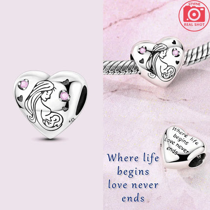 Silver 925 Gold Pyramid Mummy Double Charm Elephant Beads Fit Original Bracelet DIY Fine Jewelry Accessories for Women Gifts