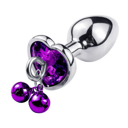3 Size Metal Anal Plug Crystal and Bells Anus Dilator Sex Toys Bullet Stainless Steel Butt Plug Men Women Couples Adult Toys