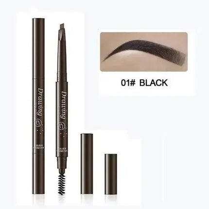 Double Ended Eyebrow Pencil Waterproof Long Lasting Eyebrow Enhancers Eye Makeup Cosmetic Tools with Brush Brow Extension Pencil