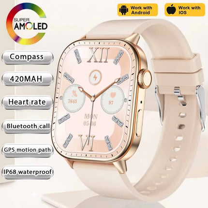 2026 New Multifunctional Smartwatch Women Gift Built-in GPS Bluetooth Call Music Fitness Sports Bracelet Sleep Monitor Watch Lad