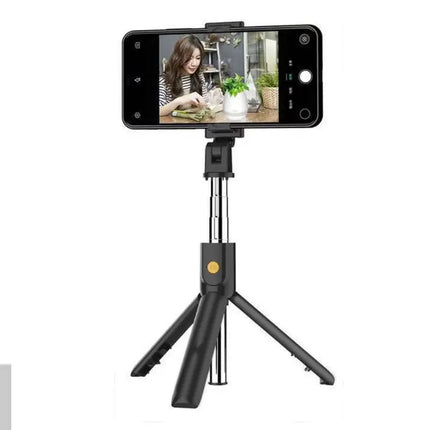 Wireless Bluetooth Selfie Stick Foldable Tripod Portable Cell Phone Extendable Tripods For iPhone Xiaomi Huawei Phone Video Live