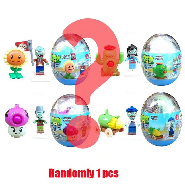 Plants Vs. Zombies Surprise Capsules Toys KidsPuzzle Assembly Toy Birthday Gifts Game Figure Model Dolls Random Send One