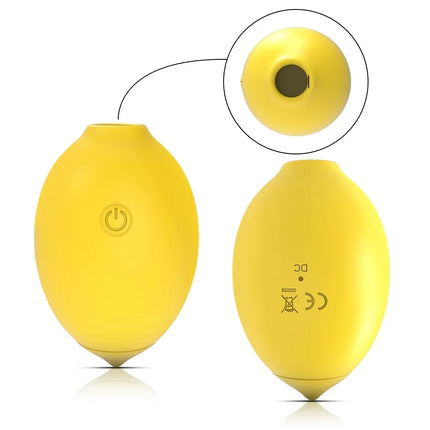 Lemon Vibrator Sucking G-Spot Clitoral Stimulator Vibrating Massger 10 Modes Silicone Dildo Clitoral Sucker Sex Toy For Women