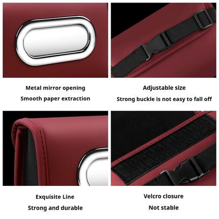 Car tissue box, fashionable leather multi-functional tissue box For Volkswagen VW GTI Passat Polo Golf 3 Jetta Tiguan Touran
