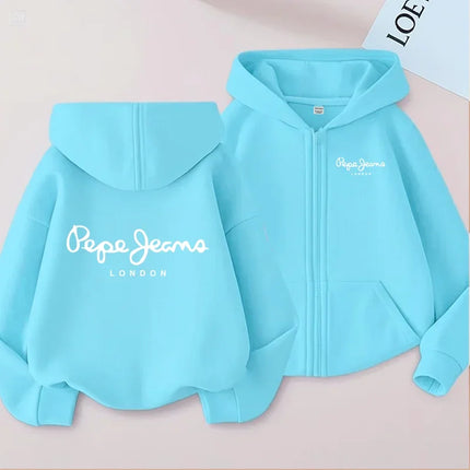 Children's Cardigan Hoodie Zipper Style Sweatshirt Boys Girls3-12Yrs Brand Sports Top Casual Fashion Charming Loose Coat Clothes