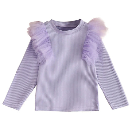 Toddler Girls Shirt Girls Comfortable And Breathable Long Sleeved Casual And Versatile Top T Shirt детская одежда