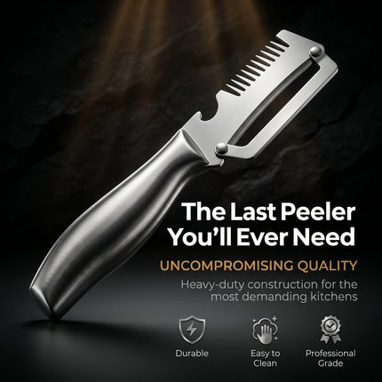 Multifunctional 3-in-1 Stainless Steel Peeler Vegetable & Fruit Slicer Shredder Versatile Kitchen Tool for Peeling Shredding