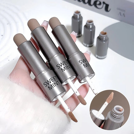 Double-ended Moisturizing Matte Concealer Contour Stick Smooth Lasting 3D Nose Shadow Waterproof Face Bronzer Contour Makeup