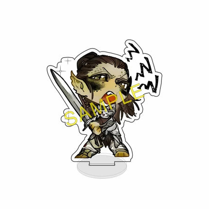 Game Baldur's Gate Astarion Karlach Shadowheart 10CM Double-sided HD Printing Acrylic Stand keychain Desk Decor Collect gifts