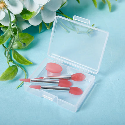 Silicone Lip Balms Lip Mask Brush With Sucker Dust Cover Makeup Brushes Lip Film Brush Anti-lost Dust Cover