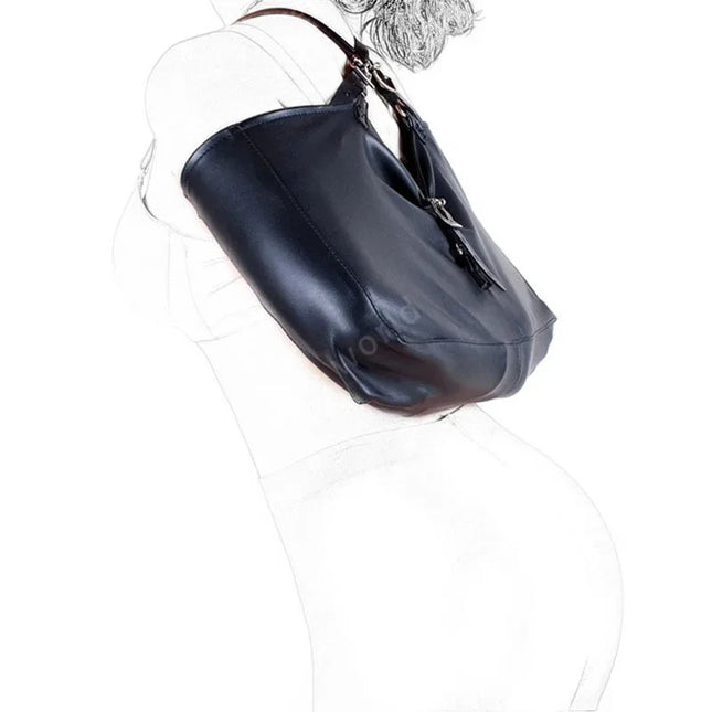 BDSM PU Leather Arm Binder Bondage Armbinder Restraint Straight Jacket Back Bag Slave Lockable Gloves Adult Role Playing Sex Toy