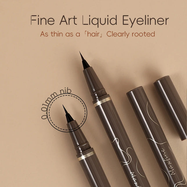 Smooth Very Fine Eyeliner Pen Long-Lasting Quick-Drying Waterproof Eyeliner Pen Suitable For Beginners Girls Holiday Gifts