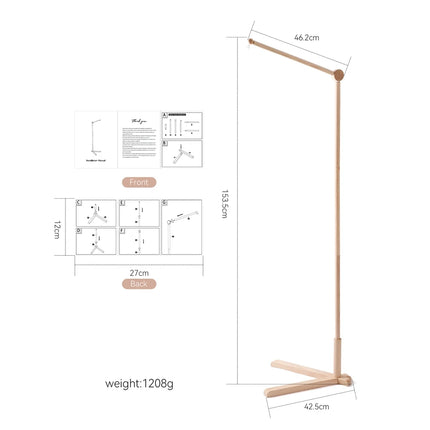 Baby Rattle Toy 0-12 Months Toys Wooden Mobile Bed Bell Floor Stand Bracket Newborn Bed Bell Hanging Holder Bracket Infant Crib