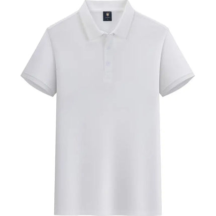Summer 100% cotton overalls polo shirt custom company logo embroidered lapel short-sleeve T-shirt printing