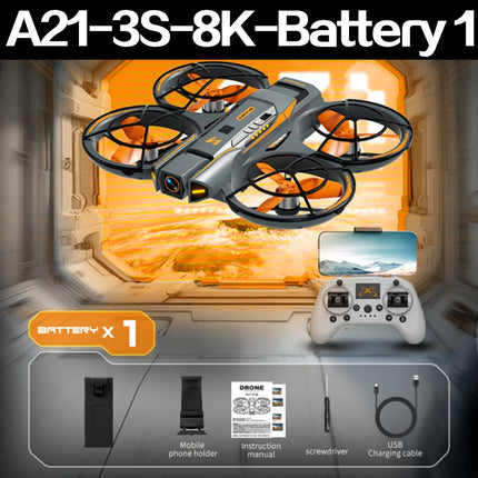 Original A21 PRO Drone 8K 5G Professional HD Aerial Photography Brushless Full Surround Drone HD Dual Camera Quadcopter Toy Dron