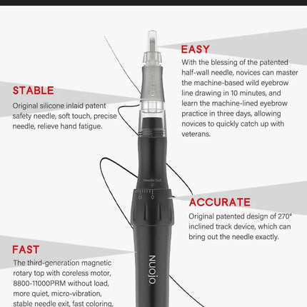 Tattoo Machnie MicroPigmentation Microblading Machine PMU Makeup Tattoo Pen for Eyeliner Lip Eyebrow Permanent Makeup