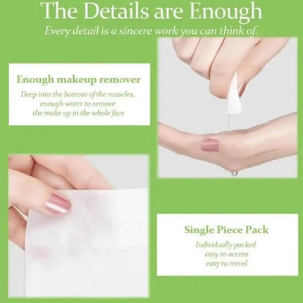 12/80 PCS Avocado Scented Makeup Removing Wipes - Deep Cleansing, Travel-Friendly, Single-Use