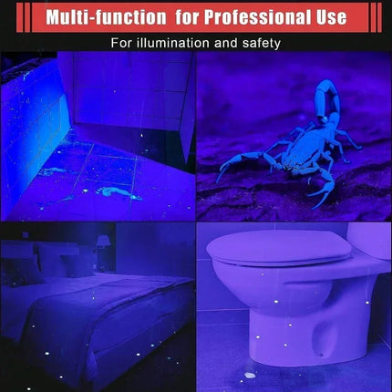 1-8PCS 395nm UV LED Pen Light,Blacklight Flashlight w/ Clip Portable Detector for Hotel/Pet Urine/Bed Bugs/Camping(AAA Battery)
