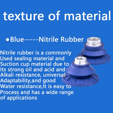 SAB series vacuum suction cup SAB22/30/40/50/60/80 industrial parts mechanical arm corrugated strong suction cup nitrile rubber