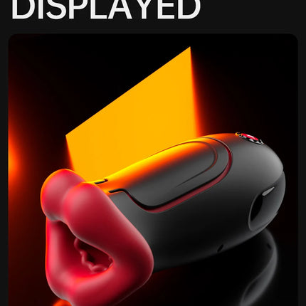Male Masturbator Deep Throat Mouth Blowjob Vibrator Penis Pump 360° Wrapped 9 Frequency Vibration APP Control Sex Toys for Men