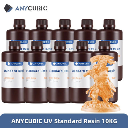 New ANYCUBIC 10kg Standard Resin 405nm UV Resin Photon Mono M5s Pro/Photon P1 UV Sensitive Resin 3D Printing For LCD 3D Printer