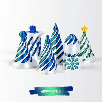 2/3/5/7pc Set 3D Printed Spiral Cone Prelearning 3D Printed Toy Spiral Pyramid Fidget Toy Stress Relief Christmas Gifts Ornament