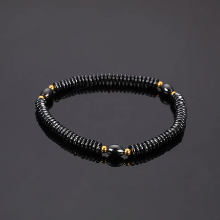 Flat Bead Magnets Magnetic Therapy Bracelets Anklet Pain Relief Slimming Health Jewelry Weight Loss Magnet Anklets for Women Men
