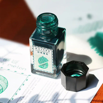 MAJOHN 18/50ml Fountain Pen Ink Cartridge Refill Various Color Glass Bottled Fountain Pen Ink Stationery Office School Supplies