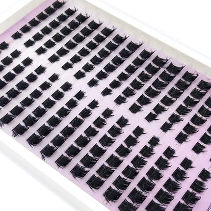 HBZGTLAD 15 Row Fairy Eyelash Cluster Manga Eyelash Cluster Transparent Spike Anime Eyelash Extension Makeup Tool Personal Manga
