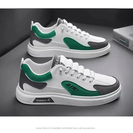 New Men's Shoes Leather Fashion Low-top Men's Casual Trendy Shoes Running Sports