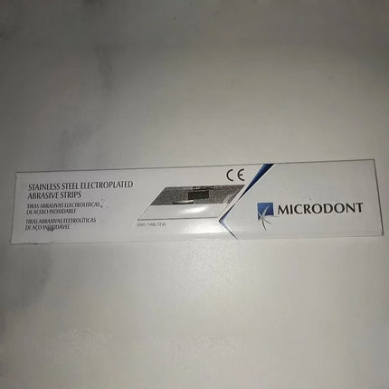 MICRODONT Dental Polishing Strips 3 Types Stainless Steel Abrasive Sanding Saw Stick Orthodontic Polyester Fiber Finishing Tools
