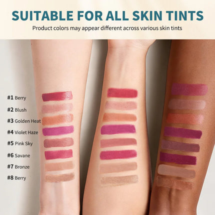 SPF 50 Sun Color Blush Balm Lip & Cheek Tint Hydrating Water Resistant Long Lasting Buildable Blush Natural Makeup
